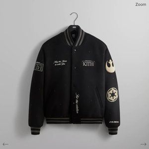 STAR WARS™ | KITH ANNIVERSARY VARSITY JACKET WITH SWAROVSKI®CRYSTALS - BLACK